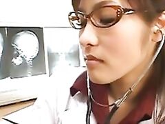 Nao Ayukawa Asian gal is a lewd female doctor with a nice body.